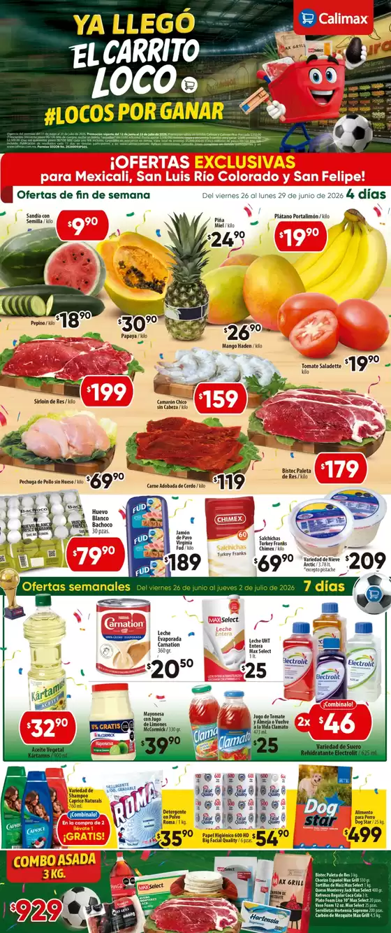 Catálogo Calimax | Ofertas para cazadores de gangas | 2026-06-29T00:00:00.000Z - 2026-07-02T00:00:00.000Z