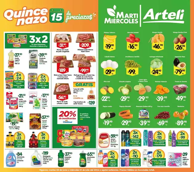 Catálogo Arteli en San Jorge Pueblo Nuevo | Ofertas principales y descuentos | 2026-06-30T00:00:00.000Z - 2026-07-01T00:00:00.000Z
