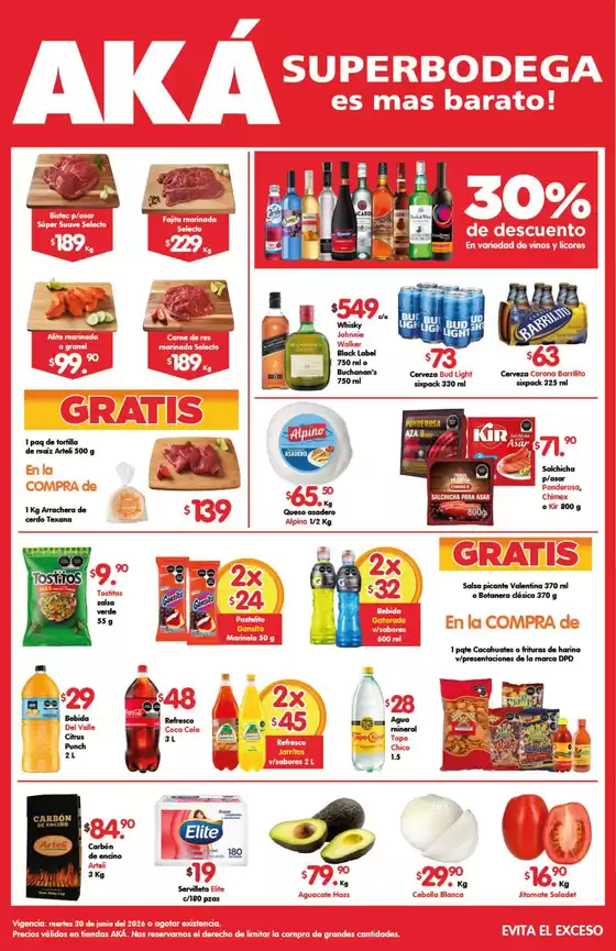 Catálogo AKÁ Superbodega en San Jorge Pueblo Nuevo | Ofertas para cazadores de gangas | 2026-06-30T00:00:00.000Z - 2026-06-30T00:00:00.000Z