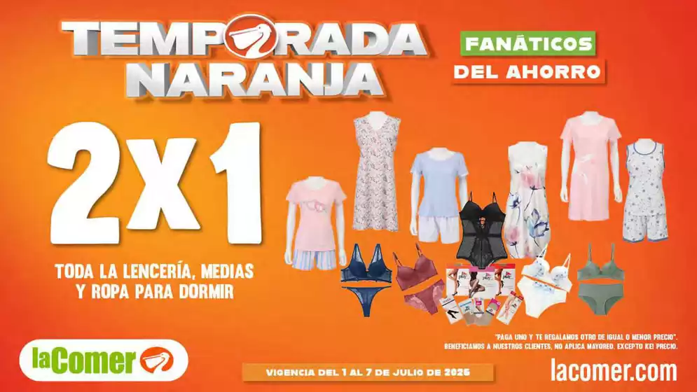 Catálogo La Comer | Temporada Naranja | 2026-07-01T00:00:00.000Z - 2026-07-07T00:00:00.000Z