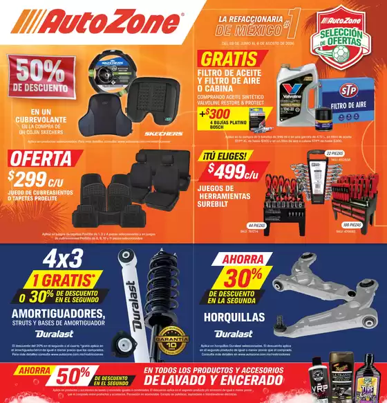 Catálogo AutoZone en Degollado | Folleto | 2026-07-01T00:00:00.000Z - 2026-08-08T00:00:00.000Z