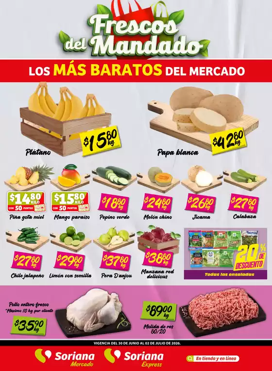 Catálogo Soriana Express | Ofertas para cazadores de gangas | 2026-06-30T00:00:00.000Z - 2026-07-02T00:00:00.000Z