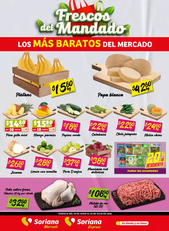 Catálogo Soriana Express | Excelente oferta para cazadores de gangas | 2026-06-30T00:00:00.000Z - 2026-07-02T00:00:00.000Z