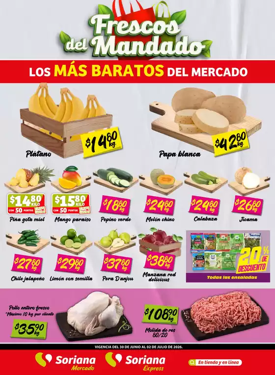 Catálogo Soriana Mercado | Ahorra ahora con nuestras ofertas | 2026-06-30T00:00:00.000Z - 2026-07-02T00:00:00.000Z