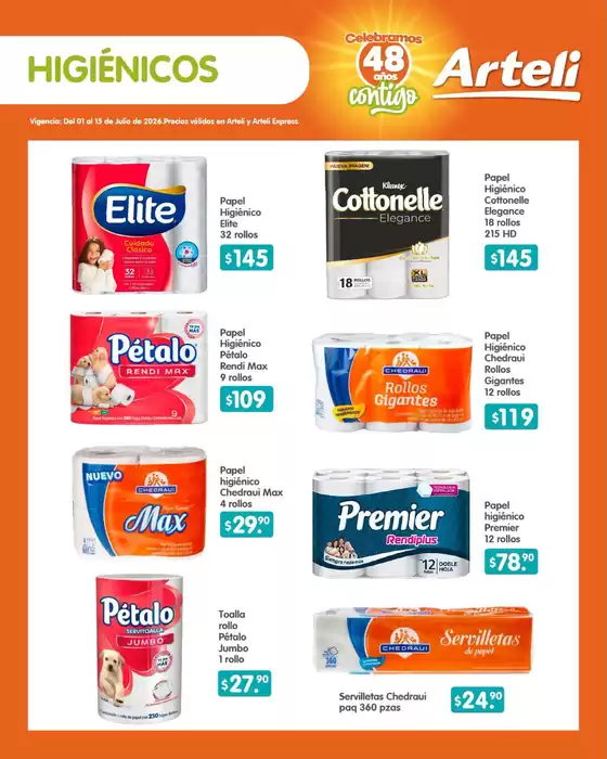 Catálogo Arteli | Ofertas principales para todos los cazadores de gangas | 2026-07-01T00:00:00.000Z - 2026-07-15T00:00:00.000Z