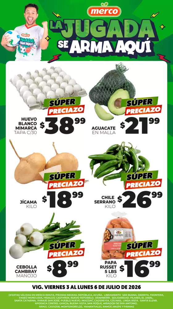Catálogo Merco | Frutas y Verduras 3 al 6 de Julio | 2026-07-03T00:00:00.000Z - 2026-07-06T00:00:00.000Z