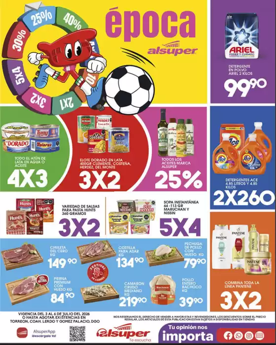 Catálogo Alsuper | Alsuper Lag | 2026-07-03T00:00:00.000Z - 2026-07-06T00:00:00.000Z