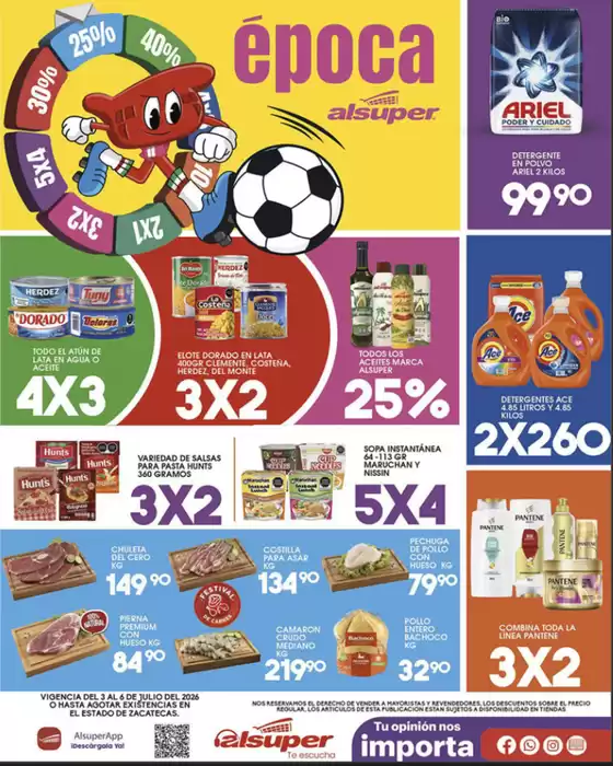 Catálogo Alsuper | Alsuper Zac | 2026-07-03T00:00:00.000Z - 2026-07-06T00:00:00.000Z