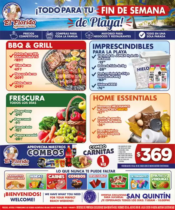 Catálogo El Florido | VOLANTE SAN QUINTIN WEB 32 | 2026-07-06T00:00:00.000Z - 2026-07-09T00:00:00.000Z