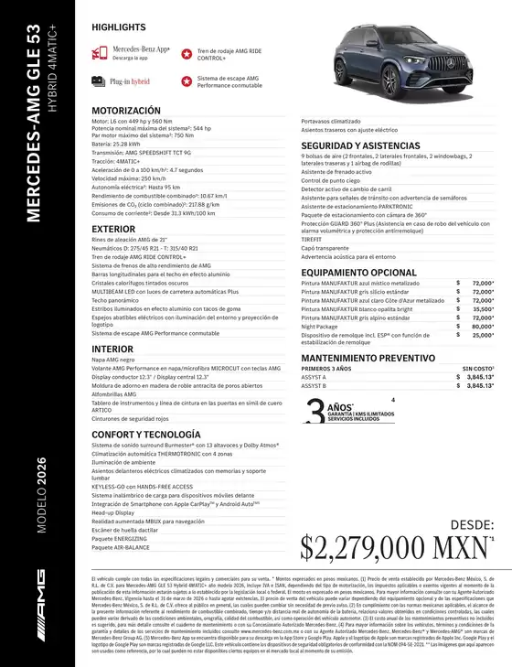 Catálogo Mercedes-Benz en Ayapango de Gabriel Ramos M. | Mercedes AMG GLE 53 HYBRID 4MATIC | 2026-01-01T00:00:00.000Z - 2026-12-31T00:00:00.000Z