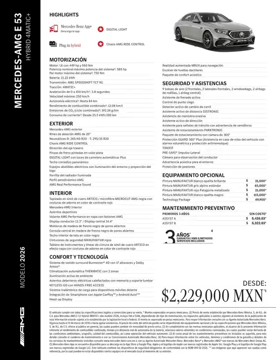 Catálogo Mercedes-Benz en Ayapango de Gabriel Ramos M. | Mercedes AMG E 53 HYBRID 4MATIC | 2026-04-01T00:00:00.000Z - 2026-12-31T00:00:00.000Z
