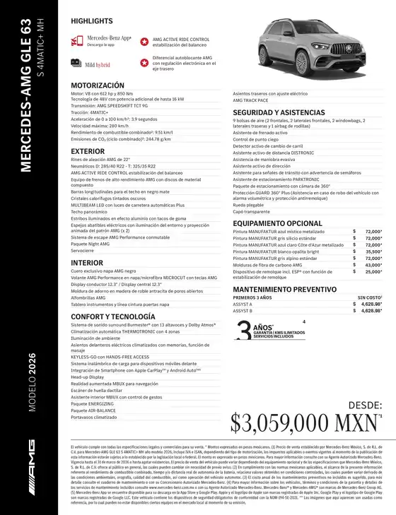 Catálogo Mercedes-Benz en Ayapango de Gabriel Ramos M. | Mercedes AMG GLE 63 S 4MATIC | 2026-07-06T00:00:00.000Z - 2026-07-20T00:00:00.000Z