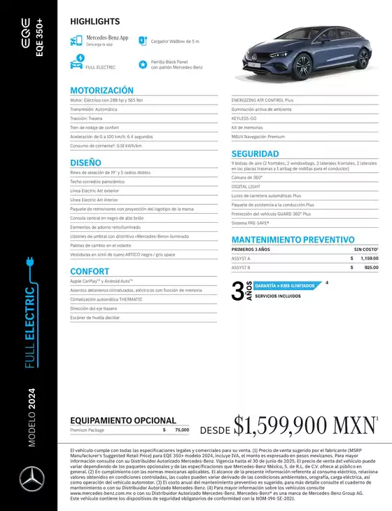 Catálogo Mercedes-Benz | FT EQE 350 | 2026-07-06T00:00:00.000Z - 2026-07-20T00:00:00.000Z