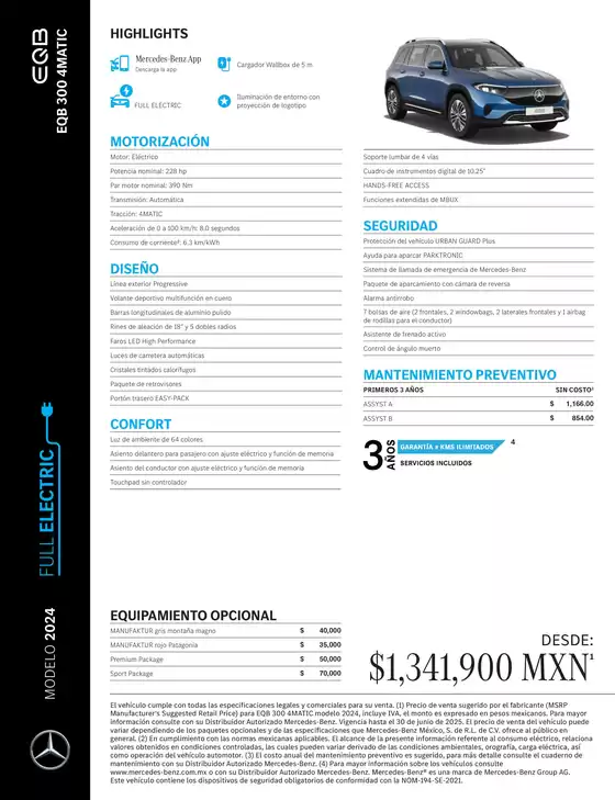 Catálogo Mercedes-Benz | EQB 300 4MATIC | 2026-07-06T00:00:00.000Z - 2026-07-20T00:00:00.000Z