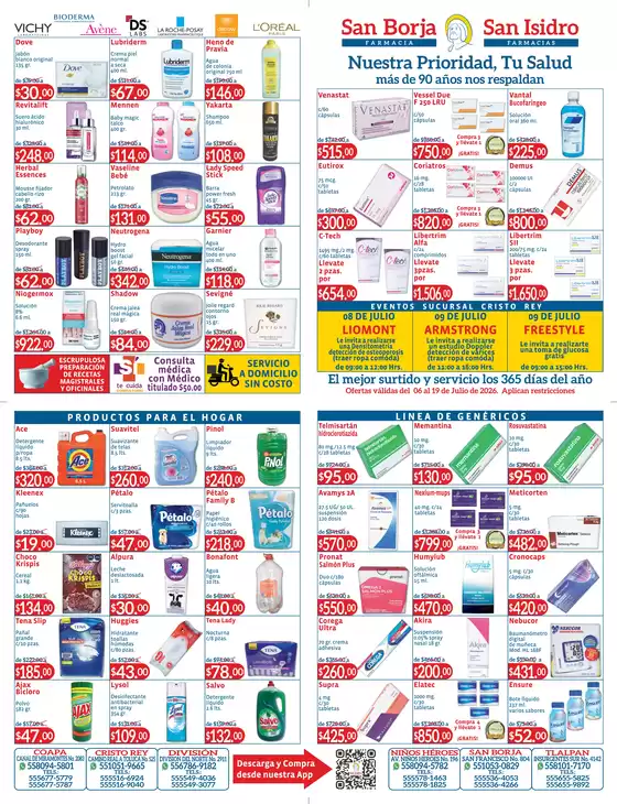 Catálogo Farmacias San Isidro y San Borja | Folleto | 2026-07-07T00:00:00.000Z - 2026-07-19T00:00:00.000Z