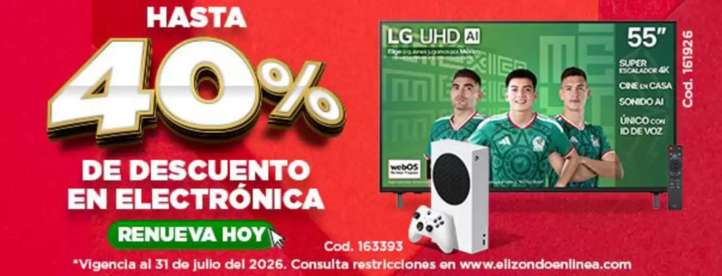 Catálogo Elizondo | Promos | 2026-07-07T00:00:00.000Z - 2026-07-31T00:00:00.000Z