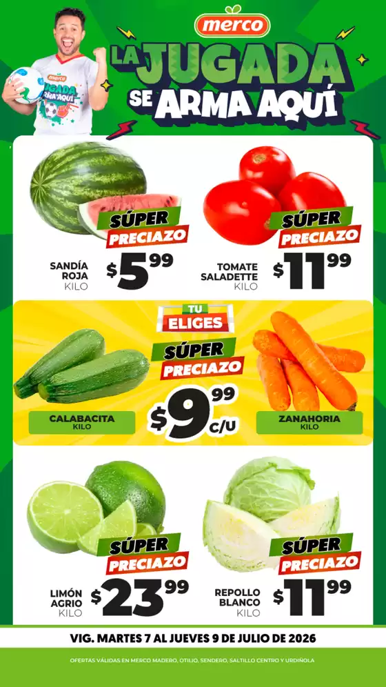 Catálogo Merco | Frutas y Verduras 7 al 9 de Julio - ENFOQUE | 2026-07-07T00:00:00.000Z - 2026-07-09T00:00:00.000Z