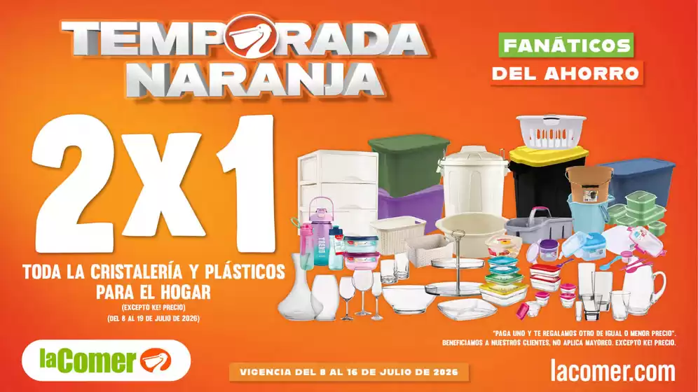 Catálogo La Comer | Temporada Naranja | 2026-07-08T00:00:00.000Z - 2026-07-16T00:00:00.000Z