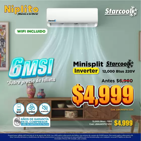 Catálogo Niplito | Excelente oferta para todos los clientes | 2026-07-06T00:00:00.000Z - 2026-08-16T00:00:00.000Z
