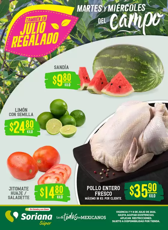 Catálogo Soriana Súper | Ofertas exclusivas para nuestros clientes | 2026-07-07T00:00:00.000Z - 2026-07-08T00:00:00.000Z