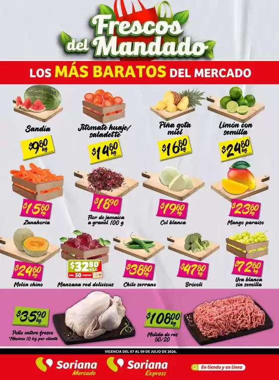 Catálogo Soriana Express | Promociones actuales | 2026-07-07T00:00:00.000Z - 2026-07-09T00:00:00.000Z