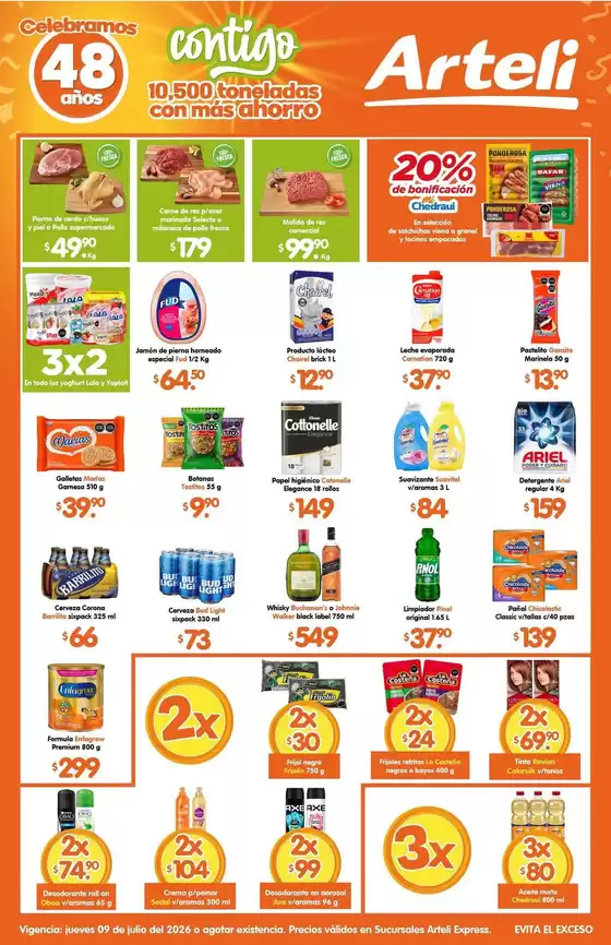 Catálogo Arteli en Nuevo Casas Grandes | Ofertas Arteli | 2026-07-09T00:00:00.000Z - 2026-07-09T00:00:00.000Z