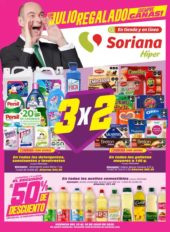 Catálogo Soriana Híper | Gran variedad de ofertas | 2026-07-10T00:00:00.000Z - 2026-07-16T00:00:00.000Z