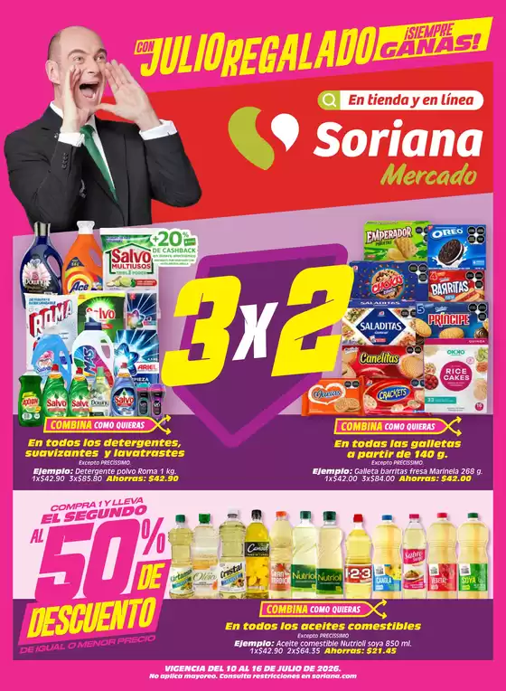Catálogo Soriana Mercado | Descuentos y promociones | 2026-07-10T00:00:00.000Z - 2026-07-16T00:00:00.000Z