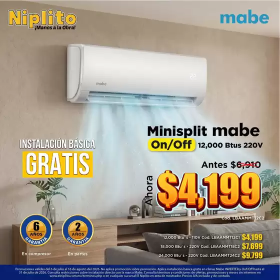 Catálogo Niplito en Chiapa de Corzo | Nuevas ofertas para descubrir | 2026-07-06T00:00:00.000Z - 2026-08-16T00:00:00.000Z