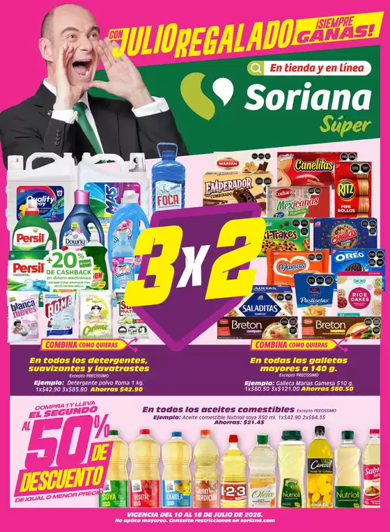 Catálogo Soriana Súper | Ofertas para cazadores de gangas | 2026-07-10T00:00:00.000Z - 2026-07-16T00:00:00.000Z