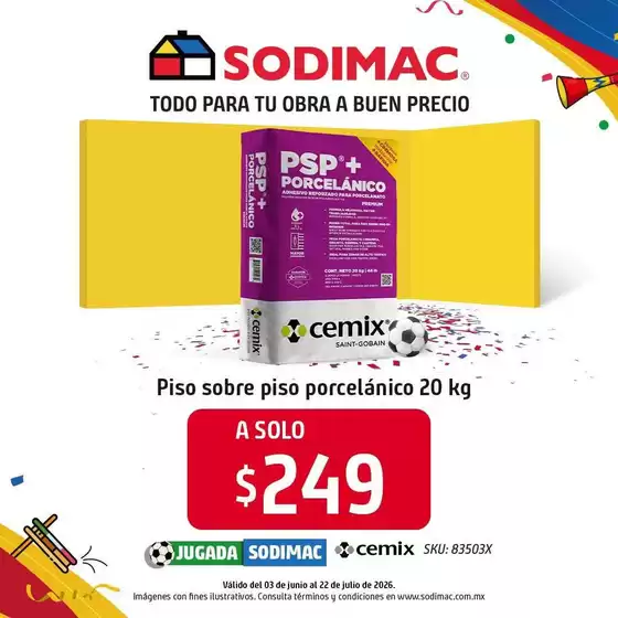 Catálogo Sodimac Constructor | Ofertas y gangas exclusivas | 2026-06-03T00:00:00.000Z - 2026-07-22T00:00:00.000Z