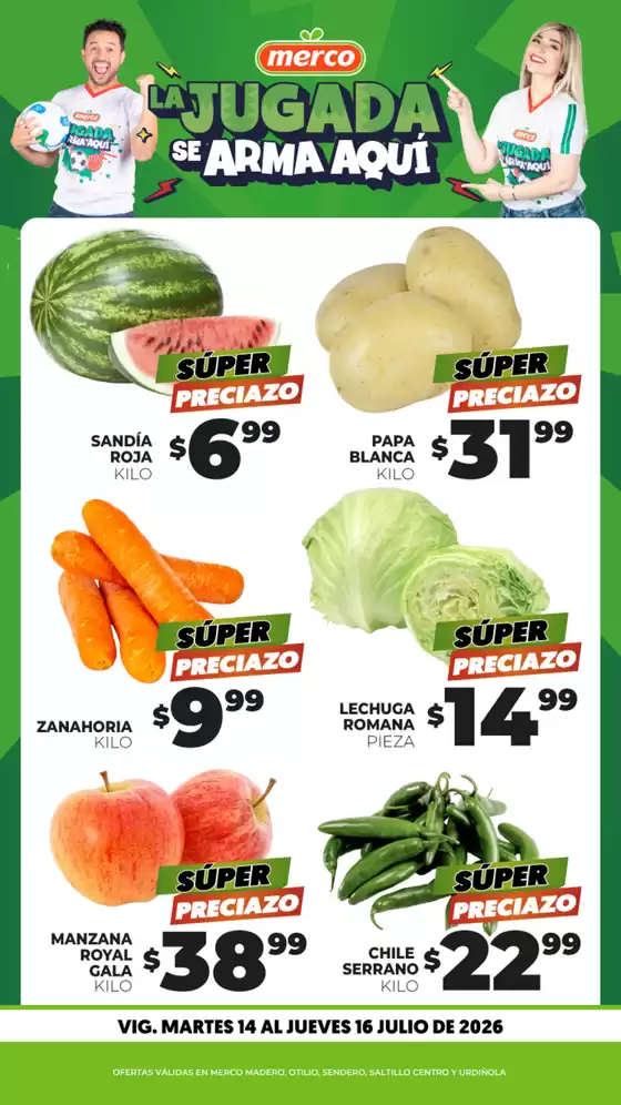 Catálogo Merco | Frutas y Verduras 14 al 16 de Julio - ENFOQUE | 2026-07-14T00:00:00.000Z - 2026-07-16T00:00:00.000Z