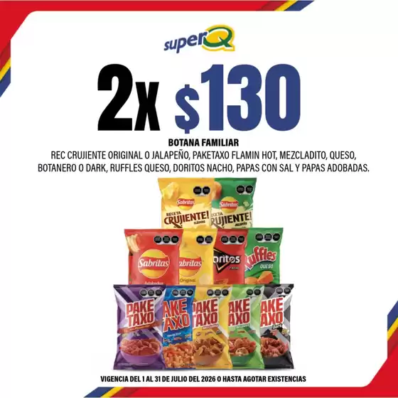 Catálogo Super Q | Ofertas principales para todos los clientes | 2026-07-01T00:00:00.000Z - 2026-07-31T00:00:00.000Z