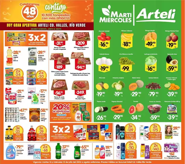 Catálogo Arteli | Ofertas Arteli | 2026-07-14T00:00:00.000Z - 2026-07-15T00:00:00.000Z