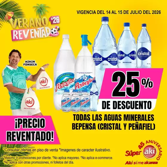 Catálogo Súper Aki | POSTALES BEBOT AGUAS MINERALES 14 AL 15 DE JULIO 2026 de tamano grande | 2026-07-14T00:00:00.000Z - 2026-07-15T00:00:00.000Z