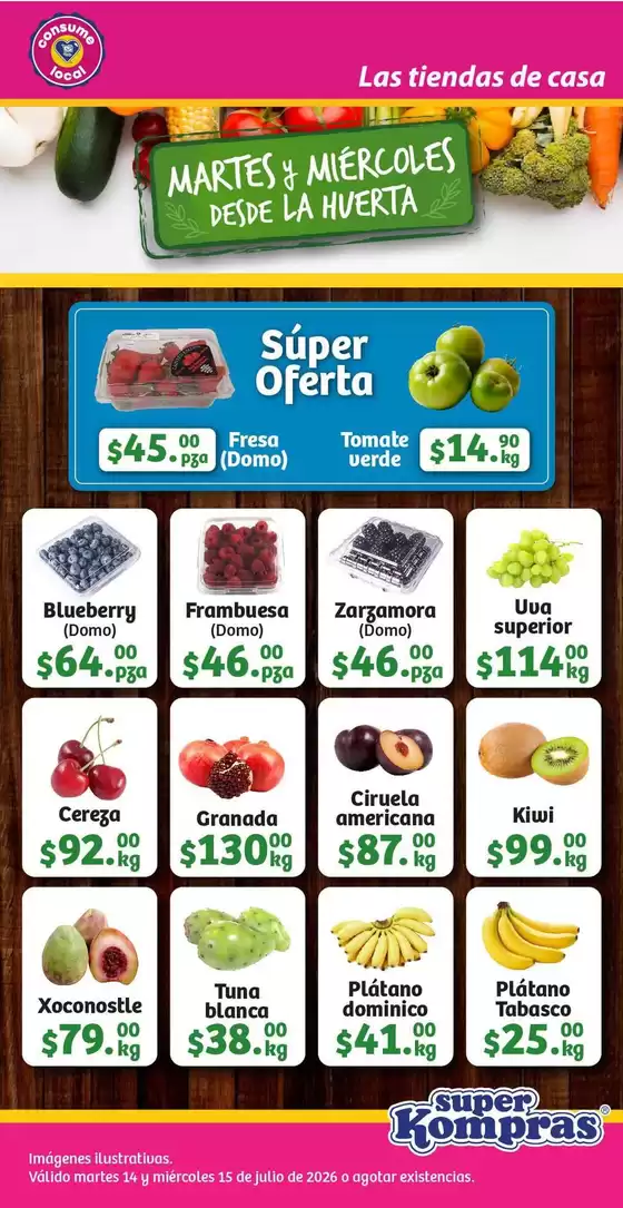 Catálogo Super kompras | Descuentos y promociones | 2026-07-14T00:00:00.000Z - 2026-07-15T00:00:00.000Z