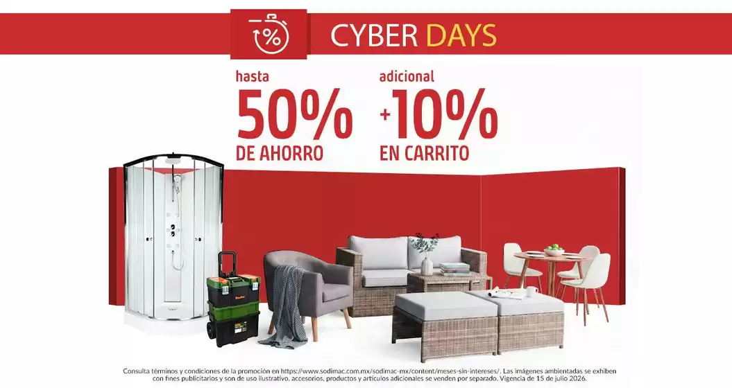 Catálogo Sodimac Homecenter | Ofertas para cazadores de gangas | 2026-07-15T00:00:00.000Z - 2026-07-15T00:00:00.000Z
