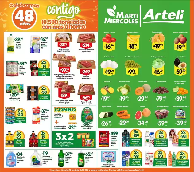 Catálogo Arteli | Ofertas principales para todos los clientes | 2026-07-15T00:00:00.000Z - 2026-07-15T00:00:00.000Z