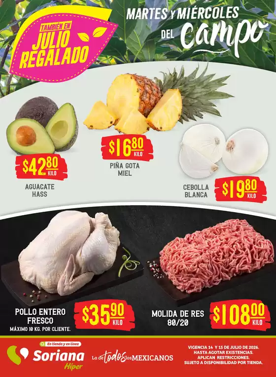 Catálogo Soriana Híper en San Nicolás de los Garza | Excelente oferta para cazadores de gangas | 2026-07-14T00:00:00.000Z - 2026-07-15T00:00:00.000Z