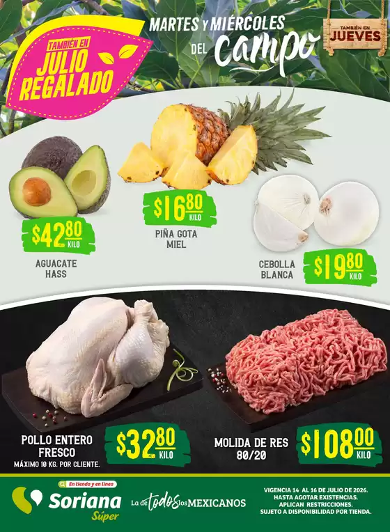 Catálogo Soriana Súper en Guadalupe (Nuevo León) | Ofertas especiales para ti | 2026-07-14T00:00:00.000Z - 2026-07-16T00:00:00.000Z