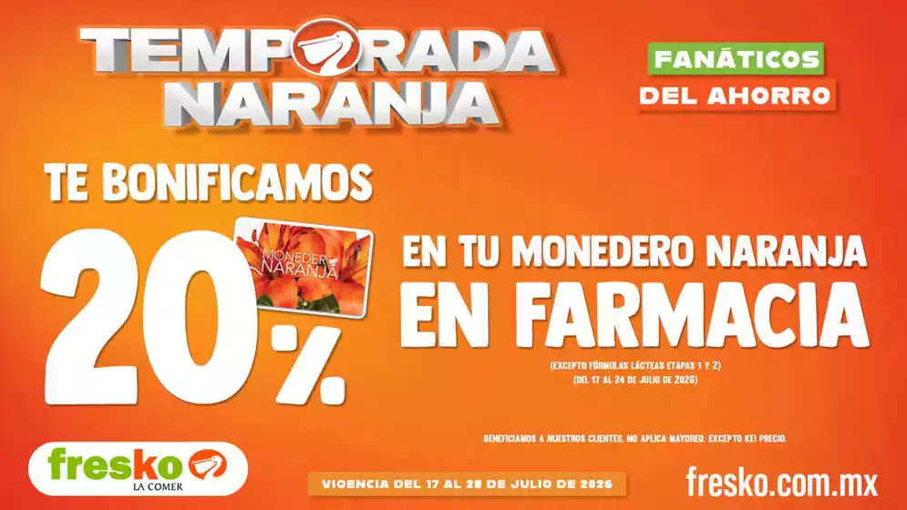 Catálogo Fresko | Temporada Naranja en Fresko | 2026-07-17T00:00:00.000Z - 2026-07-28T00:00:00.000Z