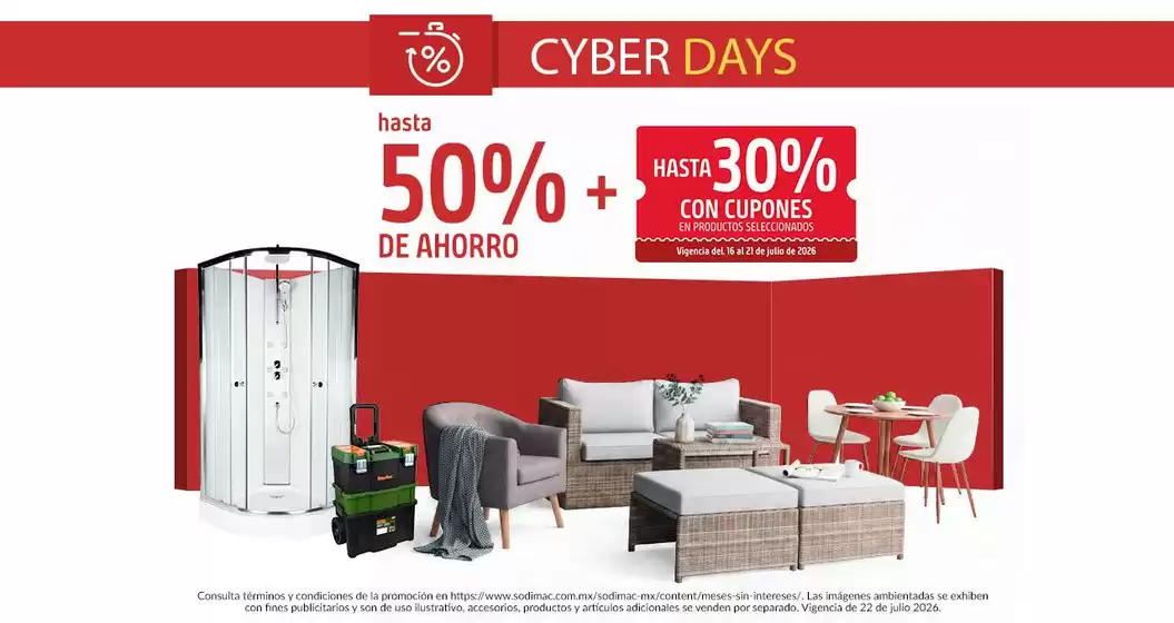 Catálogo Sodimac Homecenter | Gran variedad de ofertas | 2026-07-16T00:00:00.000Z - 2026-07-22T00:00:00.000Z