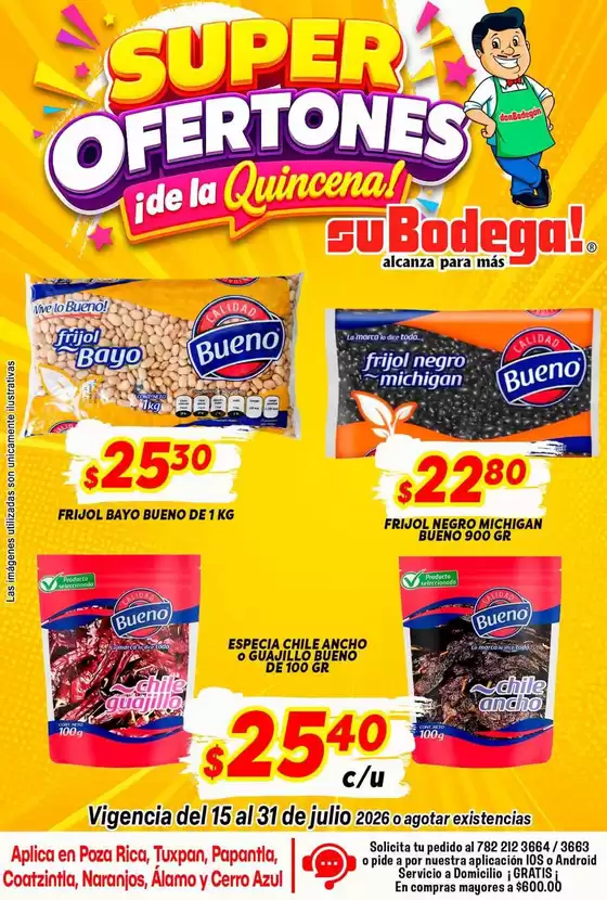 Catálogo SuBodega | Ofertas principales para todos los clientes | 2026-07-15T00:00:00.000Z - 2026-07-31T00:00:00.000Z