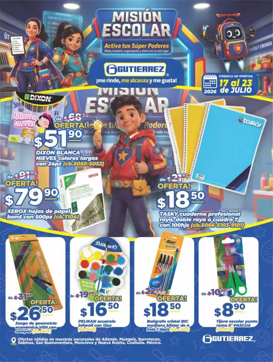 Catálogo Super Gutierrez | Ofertas especiales para ti | 2026-07-17T00:00:00.000Z - 2026-07-23T00:00:00.000Z