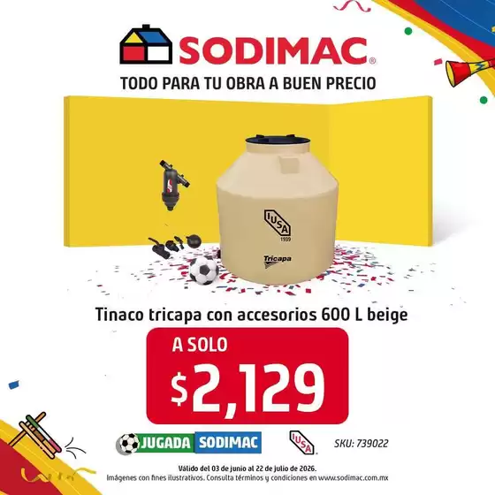 Catálogo Sodimac Constructor | Grandes descuentos en productos seleccionados | 2026-06-03T00:00:00.000Z - 2026-07-22T00:00:00.000Z