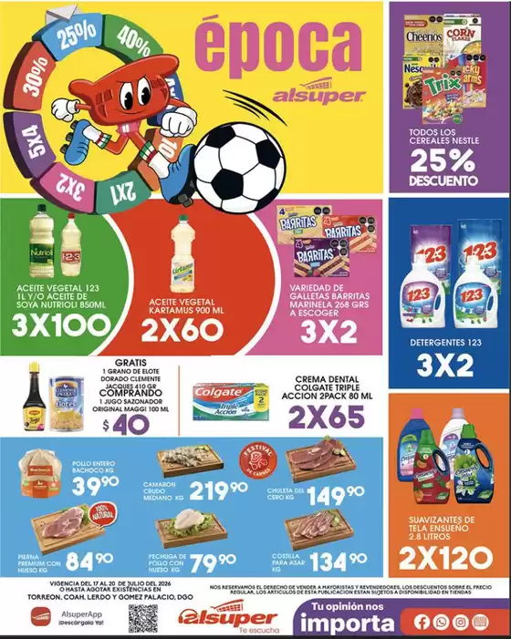 Catálogo Alsuper | Alsuper Lag | 2026-07-17T00:00:00.000Z - 2026-07-20T00:00:00.000Z