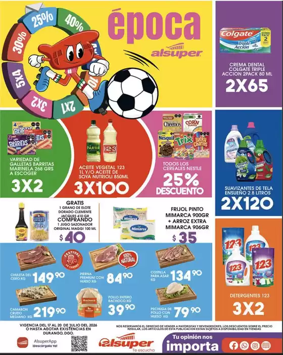Catálogo Alsuper | Alsuper Dgo | 2026-07-17T00:00:00.000Z - 2026-07-20T00:00:00.000Z