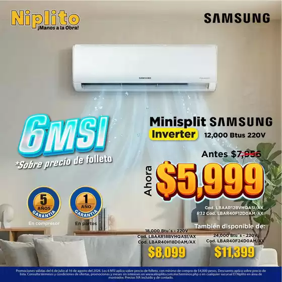 Catálogo Niplito en Toluca de Lerdo | Gangas y ofertas actuales | 2026-07-06T00:00:00.000Z - 2026-08-16T00:00:00.000Z