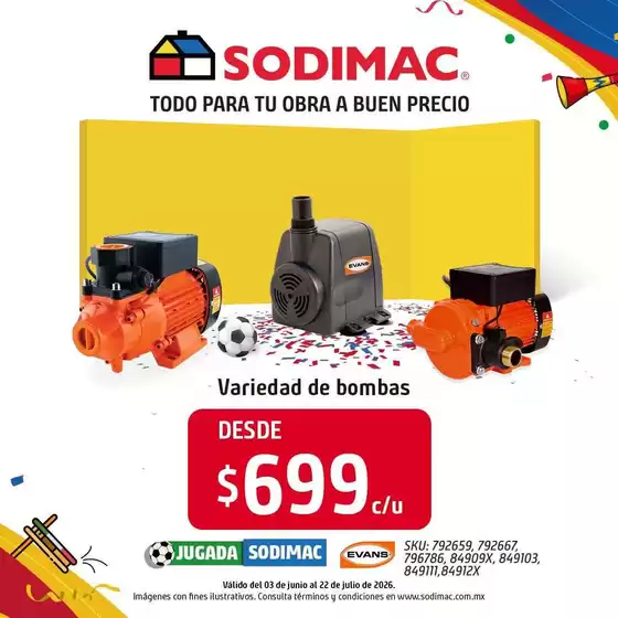Catálogo Sodimac Constructor | Gran variedad de ofertas | 2026-06-03T00:00:00.000Z - 2026-07-22T00:00:00.000Z