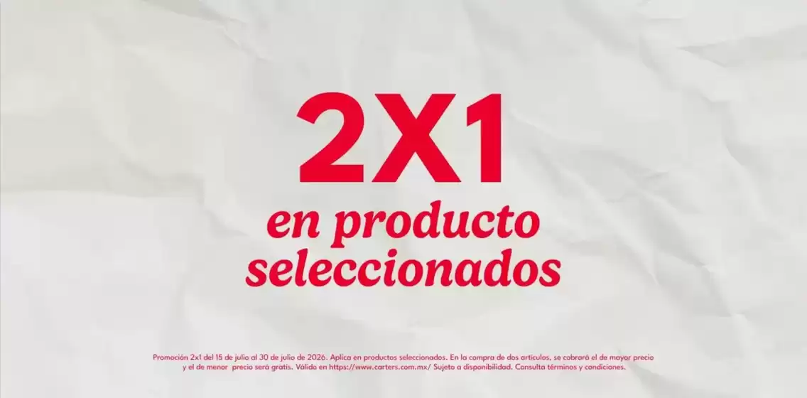 Catálogo Carter's | Promos | 2026-07-21T00:00:00.000Z - 2026-07-31T00:00:00.000Z